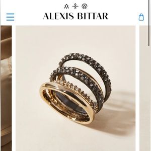 Crystal Encrusted Orbiting Ring